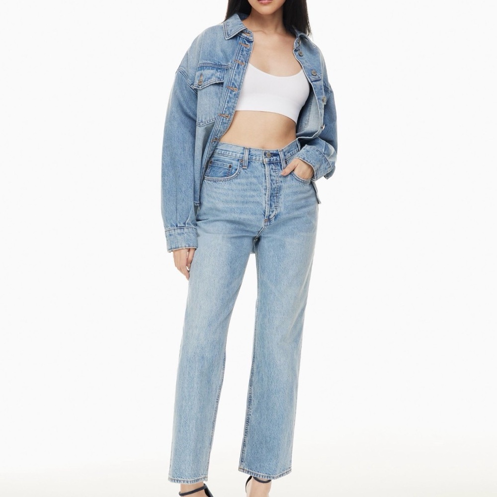 Denim Forum Joni High Rise Loose 29L  inseam 28”| Aritzia | US 24 | 100%Cotton